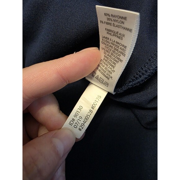 Express Womens Dress Large Blue Sleeveless Ruched Front Dress - Picture 4 of 7